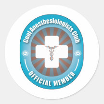 Cooler Anästhesiologe-Verein Runder Sticker