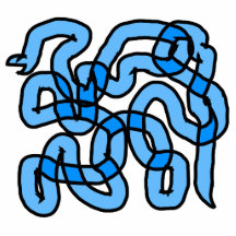 Cooler blauer Schlangen-Entwurf Photofiguren