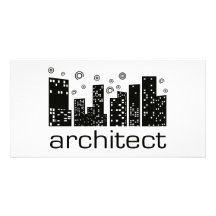 Cooler Entwurf der Architekten-Gebäude! Individuelle Foto Karten