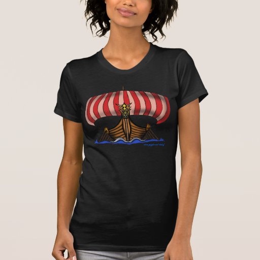 Cooler Entwurf T-Shirt Wikinger-Schiffs