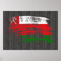 Cooler Flaggenentwurf von Oman Plakat