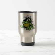 Cooler Frosch 3D Kaffee Haferl