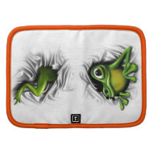 Cooler Frosch 3D Mappen