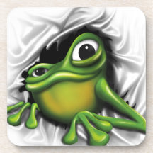 Cooler Frosch Getränk Untersetzer