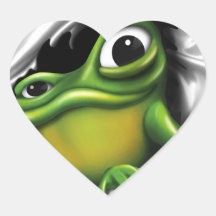 Cooler Frosch Sticker