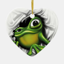 Cooler Frosch Weinachtsornamente