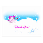Cooler glücklicher Pinkie danken Ihnen Postkarte