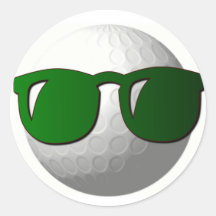 Cooler Golf-Ball-Entwurfs-Aufkleber
