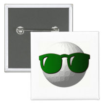 Cooler Golf-Ball-Entwurfs-Knopf Button
