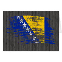 Cooler Herzegovian Flaggenentwurf Karten