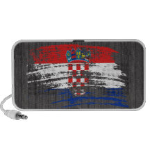Cooler kroatischer Flaggenentwurf Notebook Speaker