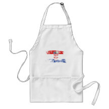 Cooler kroatischer Flaggenentwurf Schürzen