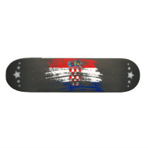Cooler kroatischer Flaggenentwurf Personalisierte Decks