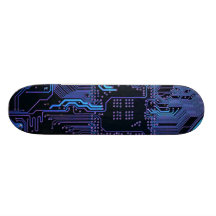 Cooler Leiterplatte-Computer-blaues Lila Personalisierte Decks