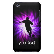 Cooler lila Fußball iPod Case-Mate Case