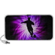 Cooler lila Fußball Mini Lautsprecher