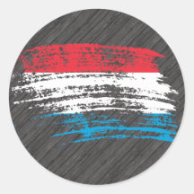 Cooler Luxemburger-Flaggenentwurf Aufkleber