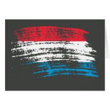 Cooler Luxemburger-Flaggenentwurf Grußkarte
