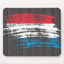 Cooler Luxemburger-Flaggenentwurf Mousepads