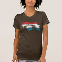 Cooler Luxemburger-Flaggenentwurf T-Shirts