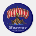 Cooler Magnet Wikinger-Schiff Norwegens