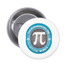 Cooler Mathematiker-Verein Anstecknadelbutton