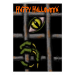 Cooler Monster Halloween-Kartenentwurf