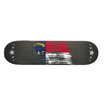 Cooler Nordcarolinian-Flaggenentwurf Personalisierte Skateboards