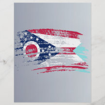 Cooler Ohioan Flaggenentwurf Flyerdesign