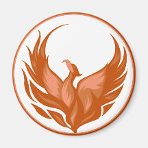 Cooler Phoenix-Vogel-Entwurf Magnete