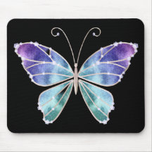 Cooler Schatten-Regenbogen Wings Schmetterling Mousepads