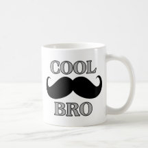 Cooler Schnurrbart Bro Kaffee Haferl
