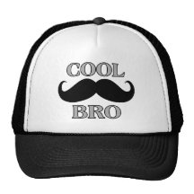 Cooler Schnurrbart Bro Truckerkappen