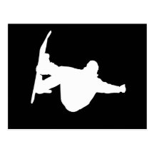 Cooler Snowboarding Postkarte