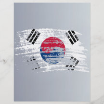 Cooler südkoreanischer Flaggenentwurf Flyers
