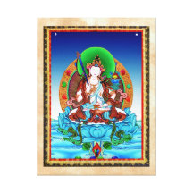 Cooler thangka Akasagarbha Bodhisattva Mahasattva Leinwand Drucke