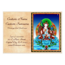 Cooler thangka Akasagarbha Bodhisattva Mahasattva Visitenkartenvorlage