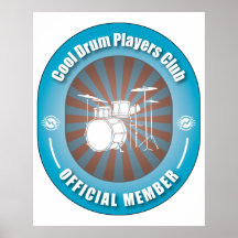 Cooler Trommel-Spieler-Verein Plakat