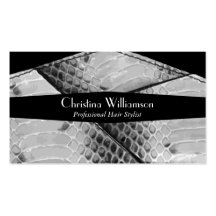 Cooler u. Chic Snakeskin Druck Visitenkartenvorlage