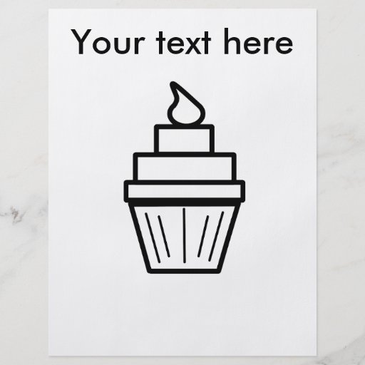 Cooler überlagerter kleiner Kuchen Personalisierte Flyer