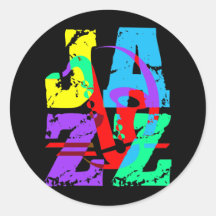 Cooler und angesagter Jazz Aufkleber