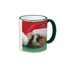 Cooler Weihnachtsmeerschweinchen-Becher Kaffeehaferl