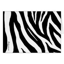 Cooler Zebra Stripes Gruß-Karte