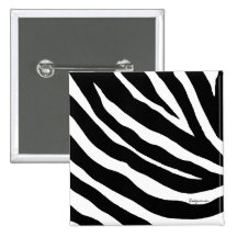 Cooler Zebra Stripes quadratischen Pin Anstecknadel