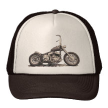 Cooles altes Motorrad Baseball Kappe