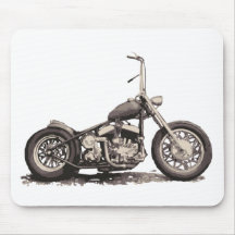 Cooles altes Motorrad Mauspad