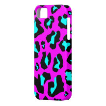 Cooles Aqua/rosa Leopard-Druck - iPhone 5 Fall Hülle Fürs iPhone 5
