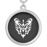 Cooles einfaches elegantes klassisches Schwarz-wei Amulett