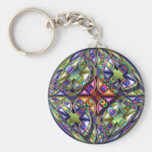 Cooles geometrisches Keychain Schlüsselanhänger