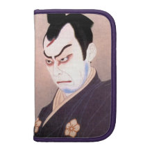 Cooles japanisches kabuki Schauspielersamurai hang Mappe